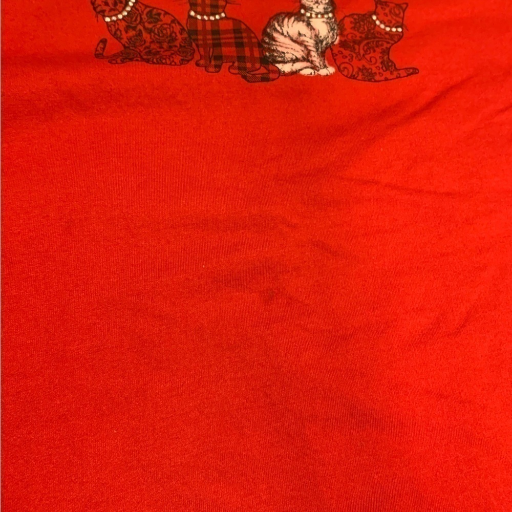Classy Cat Red Collared Sweater - Picture 5 of 8